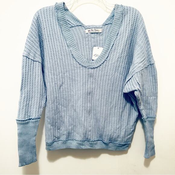 Free People New Magic Thermal in Autumn Sky Small NWT - Picture 5 of 7